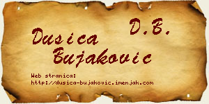 Dušica Bujaković vizit kartica